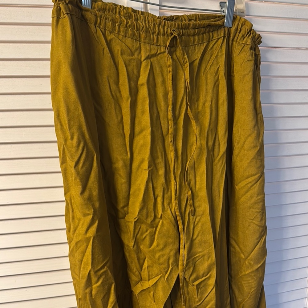 Mustard Wide Leg Pants